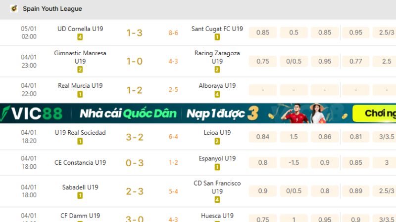 KQBD 247 nền tảng tin cậy theo dõi Spain Youth League